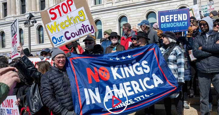 The No Kings Nation Wide Protest shows the power of the Radical Left Media